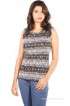 Showoff Casual Sleeveless Printed Women's Top